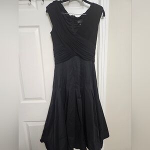 Adrianna Papell Black Midi Dress